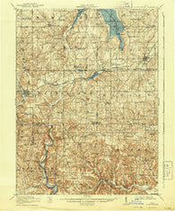Loudonville Ohio Historical topographic map, 1:62500 scale, 15 X 15 Minute, Year 1914
