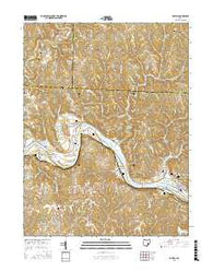 Lowell Ohio Current topographic map, 1:24000 scale, 7.5 X 7.5 Minute, Year 2016