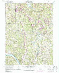Lower Salem Ohio Historical topographic map, 1:24000 scale, 7.5 X 7.5 Minute, Year 1961