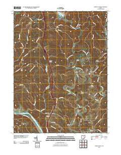 Lower Salem Ohio Historical topographic map, 1:24000 scale, 7.5 X 7.5 Minute, Year 2010