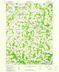 Lucas Ohio Historical topographic map, 1:24000 scale, 7.5 X 7.5 Minute, Year 1961