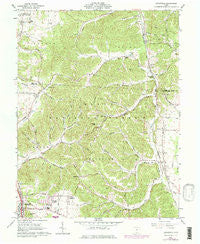 Lucasville Ohio Historical topographic map, 1:24000 scale, 7.5 X 7.5 Minute, Year 1961