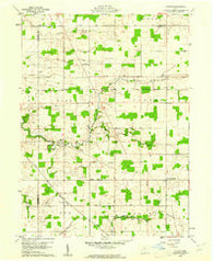 Lykens Ohio Historical topographic map, 1:24000 scale, 7.5 X 7.5 Minute, Year 1960