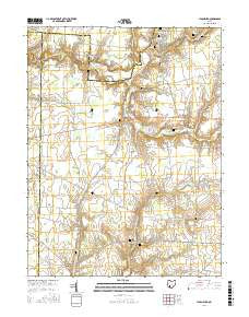 Lynchburg Ohio Current topographic map, 1:24000 scale, 7.5 X 7.5 Minute, Year 2016