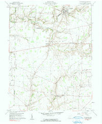 Lynchburg Ohio Historical topographic map, 1:24000 scale, 7.5 X 7.5 Minute, Year 1960
