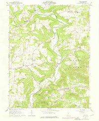 Lynx Ohio Historical topographic map, 1:24000 scale, 7.5 X 7.5 Minute, Year 1961