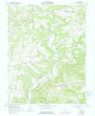 Lynx Ohio Historical topographic map, 1:24000 scale, 7.5 X 7.5 Minute, Year 1961