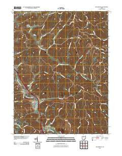 Macksburg Ohio Historical topographic map, 1:24000 scale, 7.5 X 7.5 Minute, Year 2010