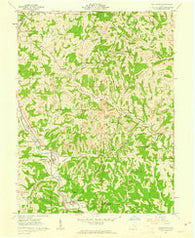 Macksburg Ohio Historical topographic map, 1:24000 scale, 7.5 X 7.5 Minute, Year 1961