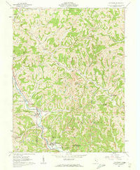 Macksburg Ohio Historical topographic map, 1:24000 scale, 7.5 X 7.5 Minute, Year 1961