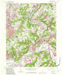Madeira Ohio Historical topographic map, 1:24000 scale, 7.5 X 7.5 Minute, Year 1961