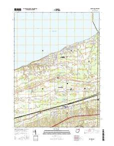 Madison Ohio Current topographic map, 1:24000 scale, 7.5 X 7.5 Minute, Year 2016