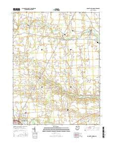 Magnetic Springs Ohio Current topographic map, 1:24000 scale, 7.5 X 7.5 Minute, Year 2016