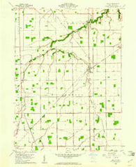 Malinta Ohio Historical topographic map, 1:24000 scale, 7.5 X 7.5 Minute, Year 1960