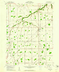 Malinta Ohio Historical topographic map, 1:24000 scale, 7.5 X 7.5 Minute, Year 1960