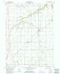 Malinta Ohio Historical topographic map, 1:24000 scale, 7.5 X 7.5 Minute, Year 1960
