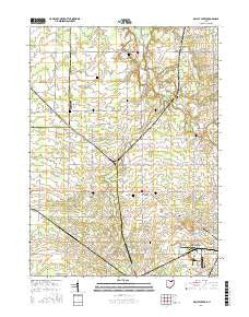Mallet Creek Ohio Current topographic map, 1:24000 scale, 7.5 X 7.5 Minute, Year 2016