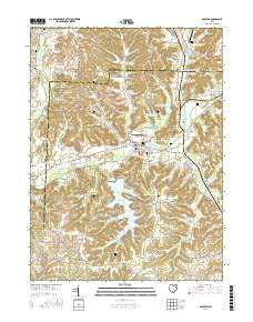 Malvern Ohio Current topographic map, 1:24000 scale, 7.5 X 7.5 Minute, Year 2016