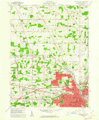 Mansfield North Ohio Historical topographic map, 1:24000 scale, 7.5 X 7.5 Minute, Year 1960