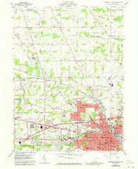 Mansfield North Ohio Historical topographic map, 1:24000 scale, 7.5 X 7.5 Minute, Year 1960