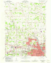 Mansfield North Ohio Historical topographic map, 1:24000 scale, 7.5 X 7.5 Minute, Year 1960