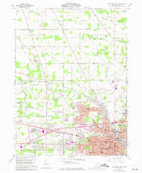 Mansfield North Ohio Historical topographic map, 1:24000 scale, 7.5 X 7.5 Minute, Year 1960