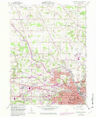 Mansfield North Ohio Historical topographic map, 1:24000 scale, 7.5 X 7.5 Minute, Year 1960
