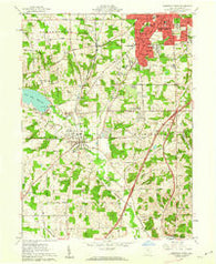 Mansfield South Ohio Historical topographic map, 1:24000 scale, 7.5 X 7.5 Minute, Year 1961