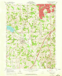 Mansfield South Ohio Historical topographic map, 1:24000 scale, 7.5 X 7.5 Minute, Year 1961