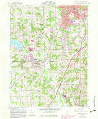 Mansfield South Ohio Historical topographic map, 1:24000 scale, 7.5 X 7.5 Minute, Year 1961