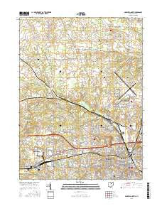 Mansfield North Ohio Current topographic map, 1:24000 scale, 7.5 X 7.5 Minute, Year 2016