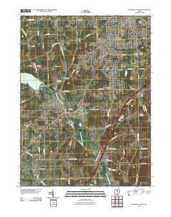 Mansfield South Ohio Historical topographic map, 1:24000 scale, 7.5 X 7.5 Minute, Year 2010