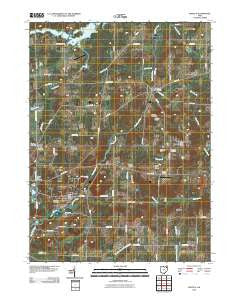 Mantua Ohio Historical topographic map, 1:24000 scale, 7.5 X 7.5 Minute, Year 2010