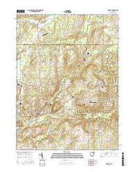 Mantua Ohio Current topographic map, 1:24000 scale, 7.5 X 7.5 Minute, Year 2016