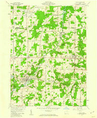 Mantua Ohio Historical topographic map, 1:24000 scale, 7.5 X 7.5 Minute, Year 1959