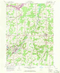 Mantua Ohio Historical topographic map, 1:24000 scale, 7.5 X 7.5 Minute, Year 1959