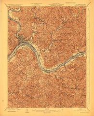 Marietta West Virginia Historical topographic map, 1:62500 scale, 15 X 15 Minute, Year 1904