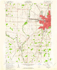 Marion West Ohio Historical topographic map, 1:24000 scale, 7.5 X 7.5 Minute, Year 1961