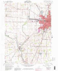 Marion West Ohio Historical topographic map, 1:24000 scale, 7.5 X 7.5 Minute, Year 1961