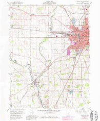 Marion West Ohio Historical topographic map, 1:24000 scale, 7.5 X 7.5 Minute, Year 1961