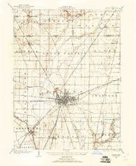 Marion Ohio Historical topographic map, 1:62500 scale, 15 X 15 Minute, Year 1903