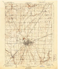 Marion Ohio Historical topographic map, 1:62500 scale, 15 X 15 Minute, Year 1905