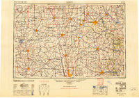 Marion Ohio Historical topographic map, 1:250000 scale, 1 X 2 Degree, Year 1950