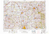 Marion Ohio Historical topographic map, 1:250000 scale, 1 X 2 Degree, Year 1966