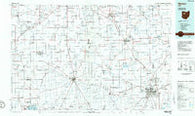 Marion Ohio Historical topographic map, 1:100000 scale, 30 X 60 Minute, Year 1986