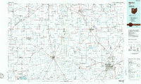 Marion Ohio Historical topographic map, 1:100000 scale, 30 X 60 Minute, Year 1986