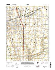 Marion East Ohio Current topographic map, 1:24000 scale, 7.5 X 7.5 Minute, Year 2016