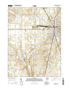 Marion West Ohio Current topographic map, 1:24000 scale, 7.5 X 7.5 Minute, Year 2016
