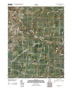 Martinsville Ohio Historical topographic map, 1:24000 scale, 7.5 X 7.5 Minute, Year 2010
