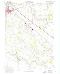 Marysville Ohio Historical topographic map, 1:24000 scale, 7.5 X 7.5 Minute, Year 1961